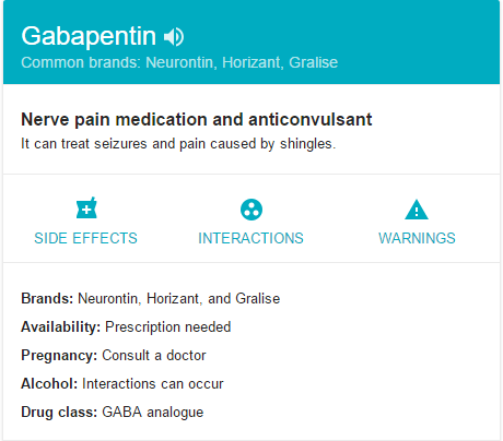 What is gabapentin?